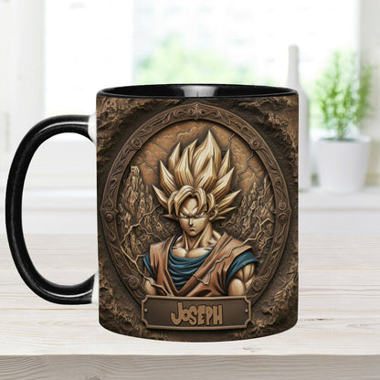 Strong Dragon Fighter - Personalized Seven Balls Accent Mug