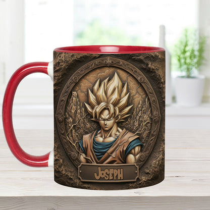 Strong Dragon Fighter - Personalized Seven Balls Accent Mug