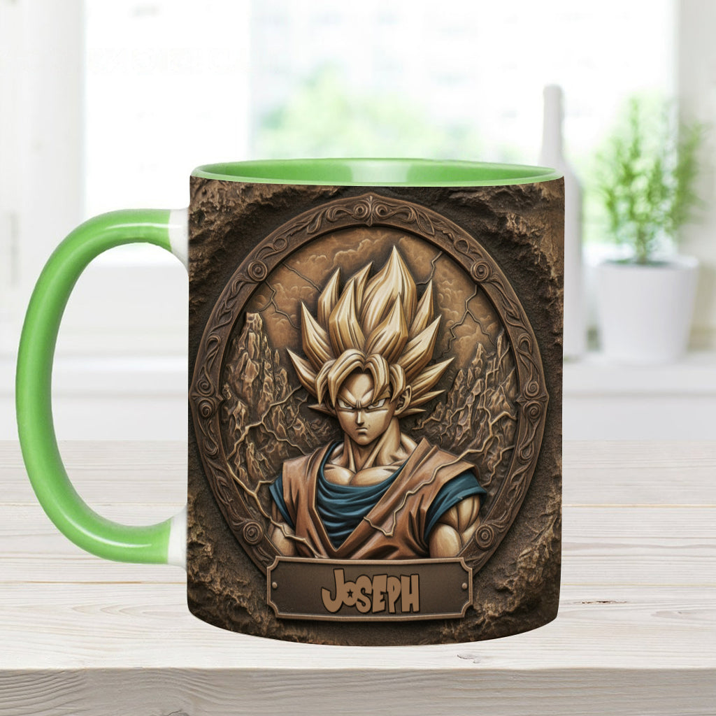 Strong Dragon Fighter - Personalized Seven Balls Accent Mug