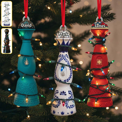 Gift For Tequila Lovers - Personalized Tequila Ornament