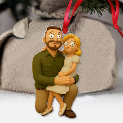 Funny Moment - Personalized Couple Ornament