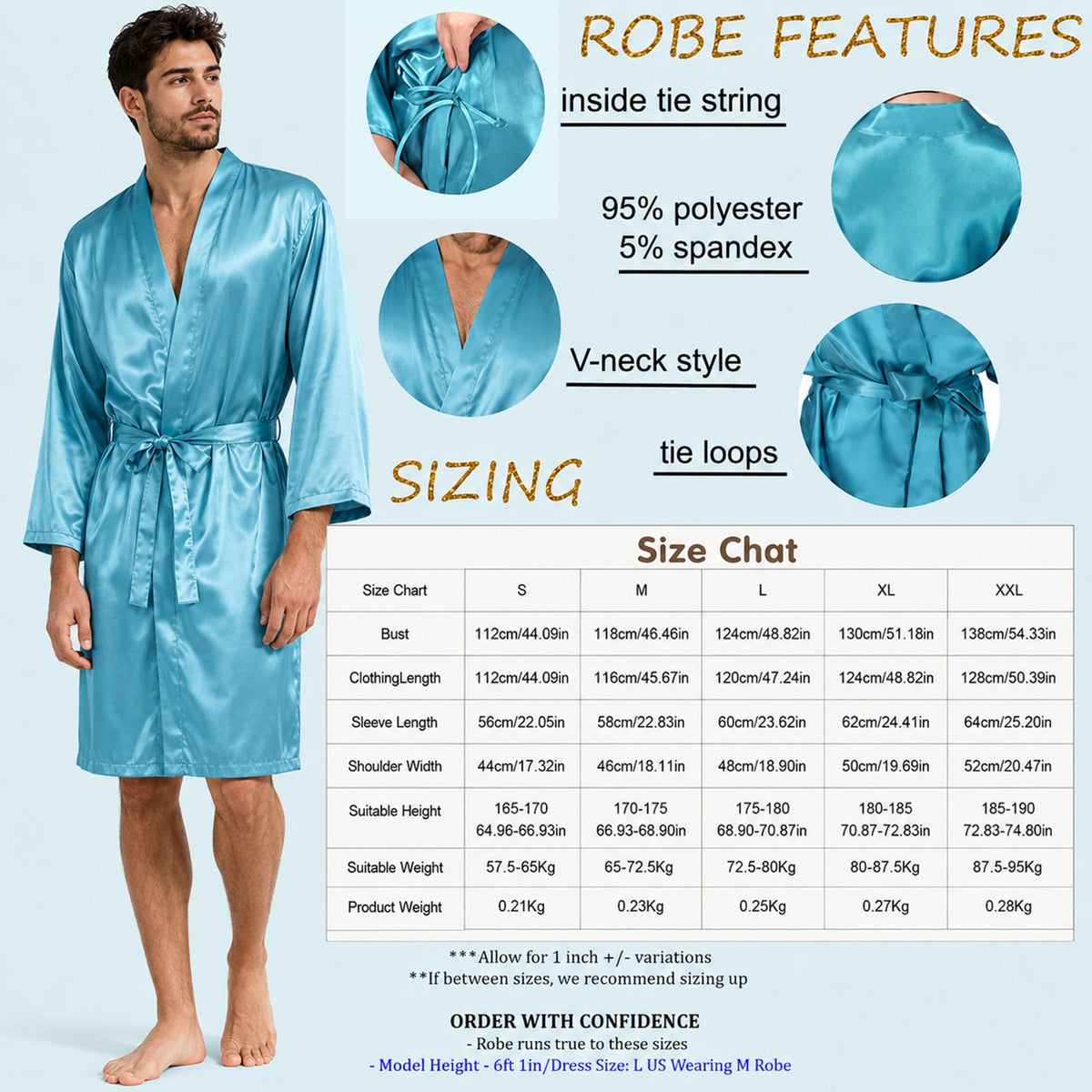 Puerto Rico Women - Personalized Expats Satin Robe