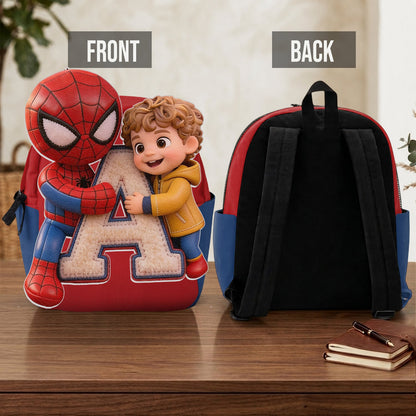 Best Friends - Personalized Kid Changeable Leather Patch Backpack