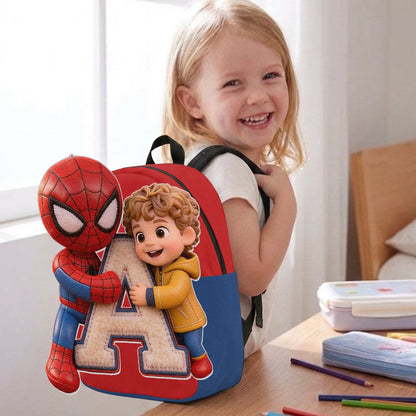 Best Friends - Personalized Kid Changeable Leather Patch Backpack