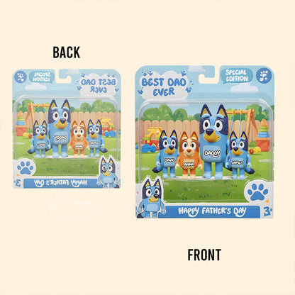 Best Blue Dad Ever - Personalized Blue Dog Custom Shaped Acrylic Plaque