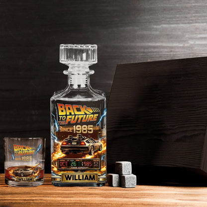 Future Car - Personalized Back To The Future Whiskey Decanter Set