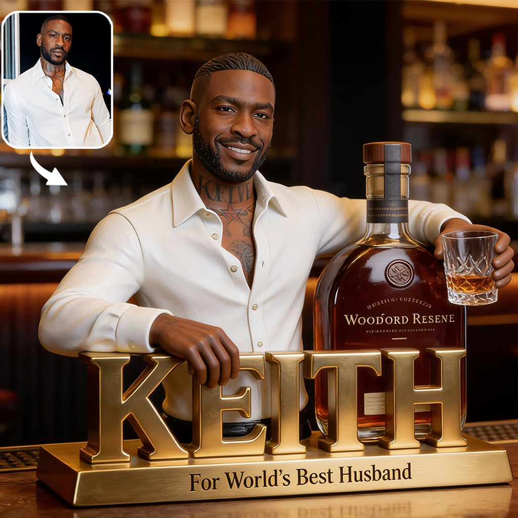 Custom With Famous Whiskey Bottle - Personalized Whisky Custom Shaped Acrylic Plaque