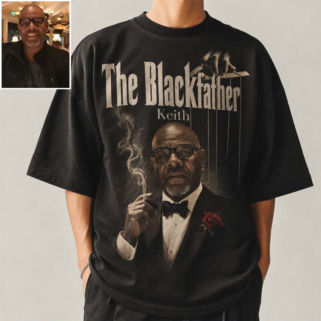 The Blackfather - Personalized Father T-shirt And Hoodie