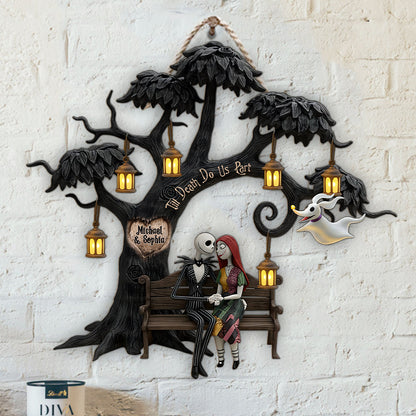 Till Death Do Us Part - Personalized Nightmare Wood Sign