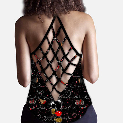 Cute Mouse Ears - Personalized Cross Tank Top
