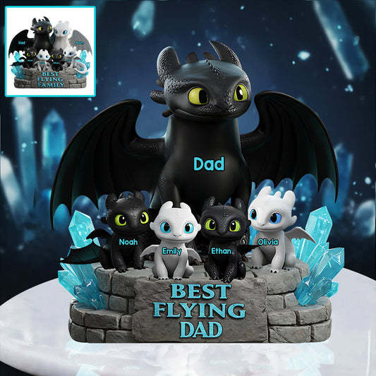 Best Flying Family - Personalized Custom Shaped Acrylic Plaque