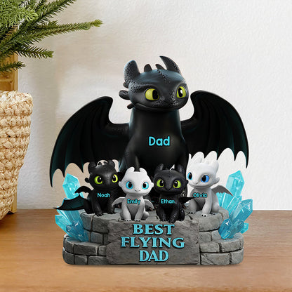 Best Flying Family - Personalized Custom Shaped Acrylic Plaque
