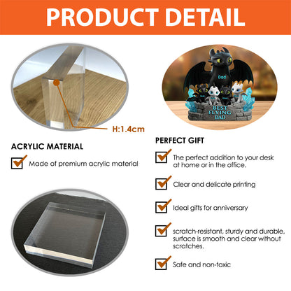 Best Flying Family - Personalized Custom Shaped Acrylic Plaque