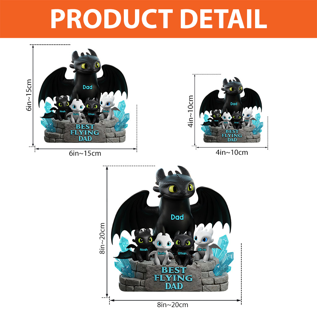 Best Flying Family - Personalized Custom Shaped Acrylic Plaque