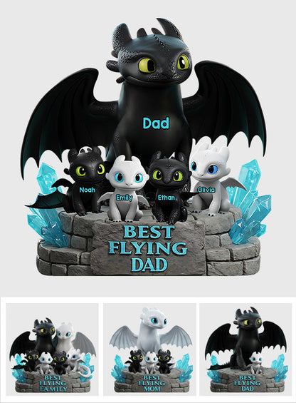 Best Flying Family - Personalized Custom Shaped Acrylic Plaque