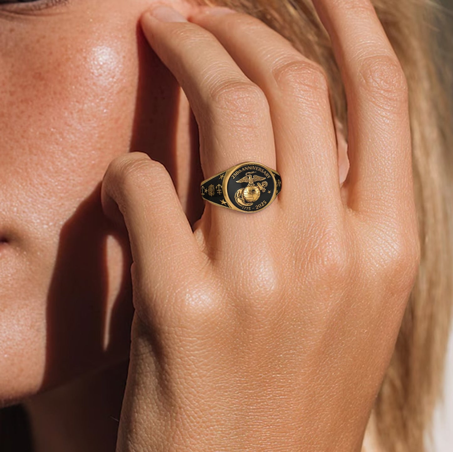 The Soldier - Personalized Veteran Signet Ring
