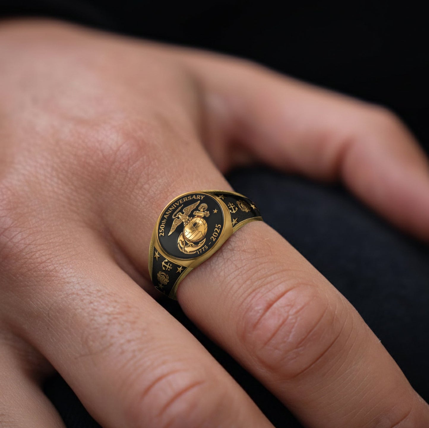 The Soldier - Personalized Veteran Signet Ring