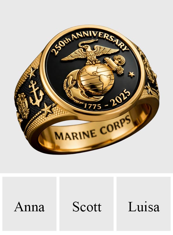The Soldier - Personalized Veteran Signet Ring