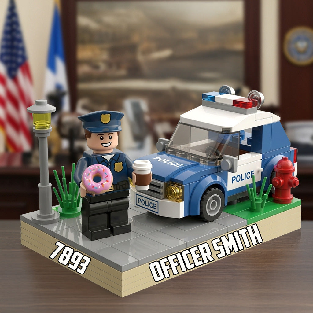 Funny Gift For Police Officers - Personalized Police Officer Custom Shaped Acrylic Plaque