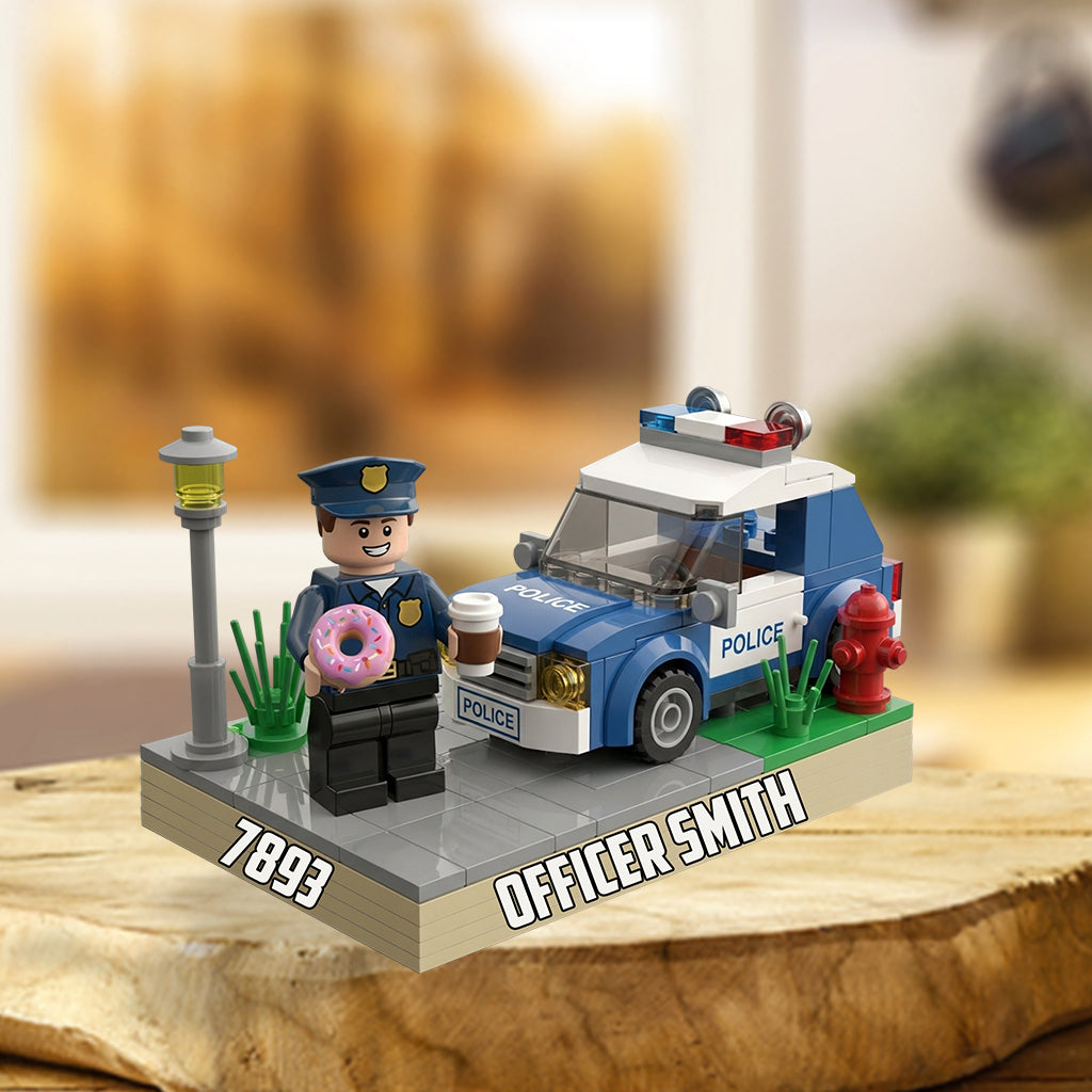 Funny Gift For Police Officers - Personalized Police Officer Custom Shaped Acrylic Plaque