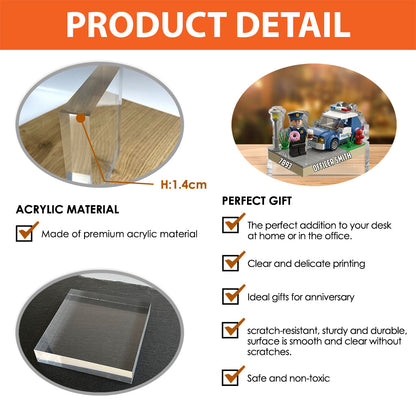 Funny Gift For Police Officers - Personalized Police Officer Custom Shaped Acrylic Plaque