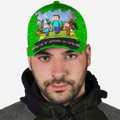 Dadcraft - Personalized Block World Classic Cap