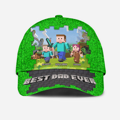 Dadcraft - Personalized Block World Classic Cap