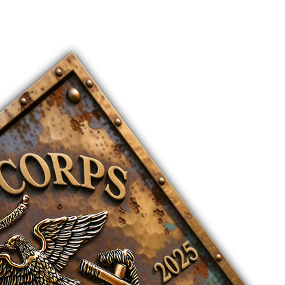 250th Anniversary - Personalized Veteran Cut Metal Sign