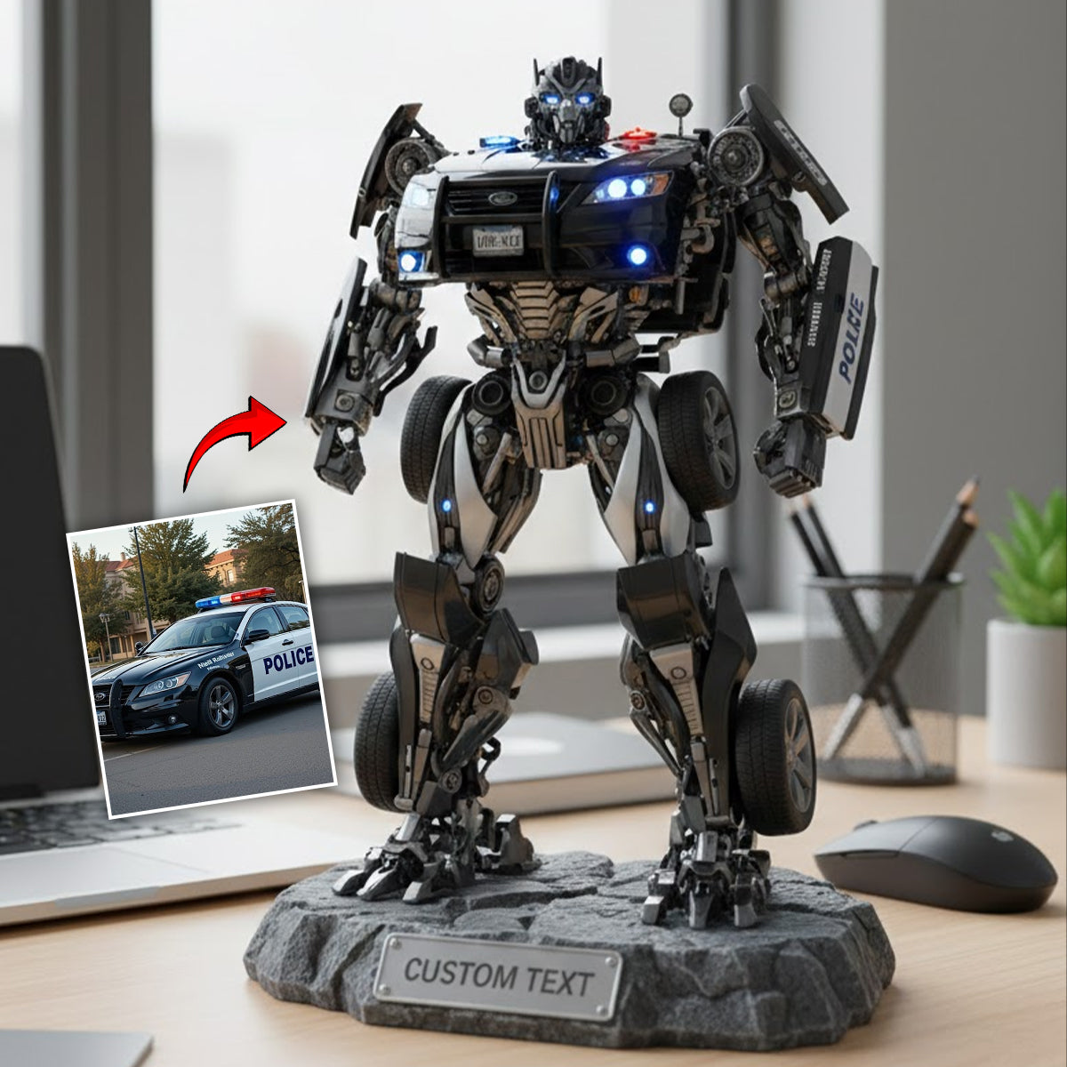 My Car Robot - Personalized Car Lover Custom Shaped Acrylic Plaque