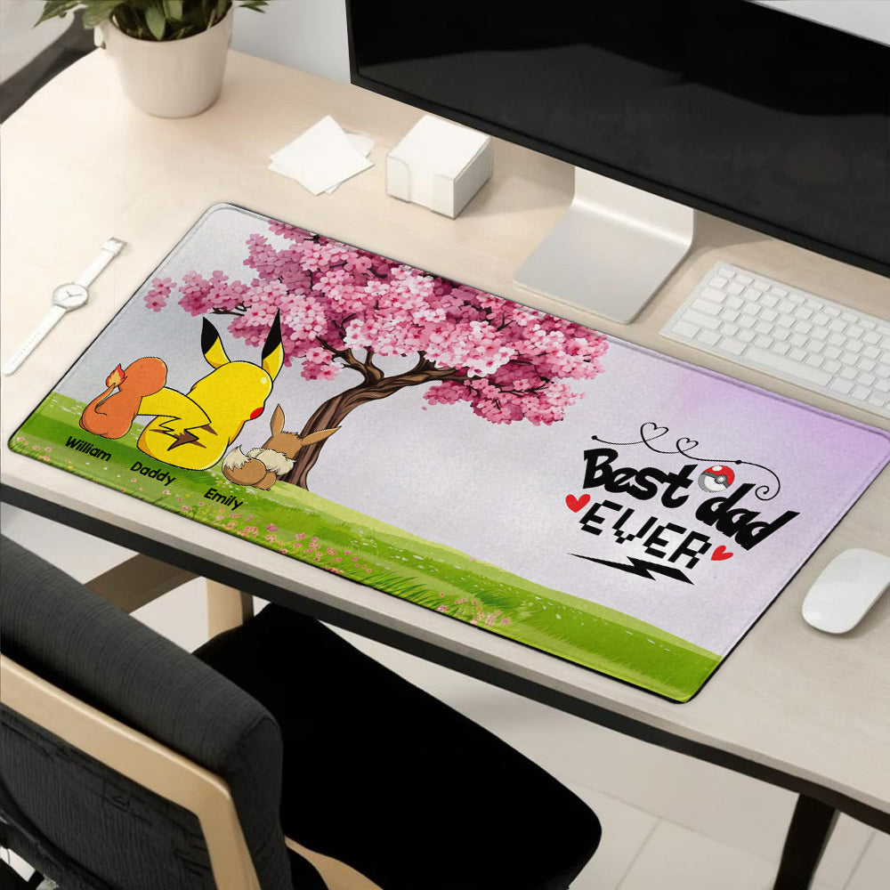 Best Dad Ever - Personalized Monster Trainer Mouse Pad