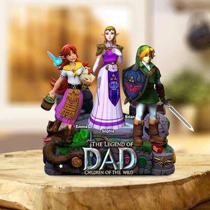 The Legend Of Dad Mom - Personalized The Hero's Legend Custom Shaped Acrylic Plaque