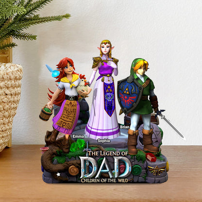 The Legend Of Dad Mom - Personalized The Hero's Legend Custom Shaped Acrylic Plaque