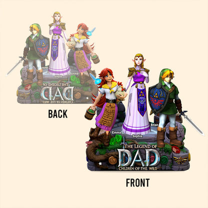 The Legend Of Dad Mom - Personalized The Hero's Legend Custom Shaped Acrylic Plaque