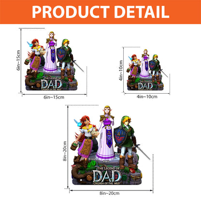 The Legend Of Dad Mom - Personalized The Hero's Legend Custom Shaped Acrylic Plaque