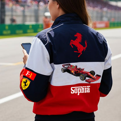 Car Racing - Personalized Racing Varsity Jacket