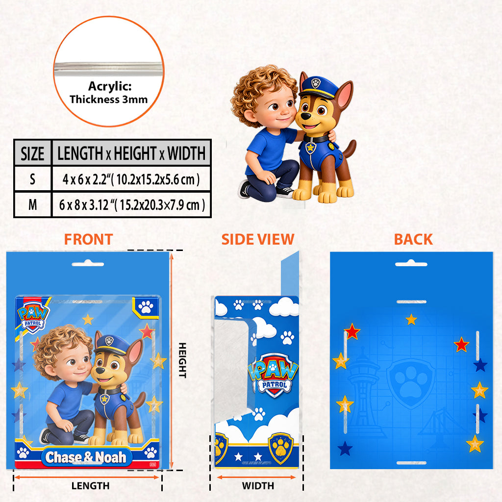 Paw Friend - Personalized Cute Dog Acrylic Display Box