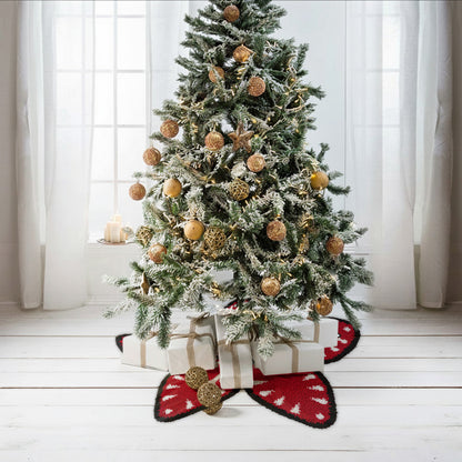 Red Flower Demon - Personalized Stranger Things Shaped Tree Skirt