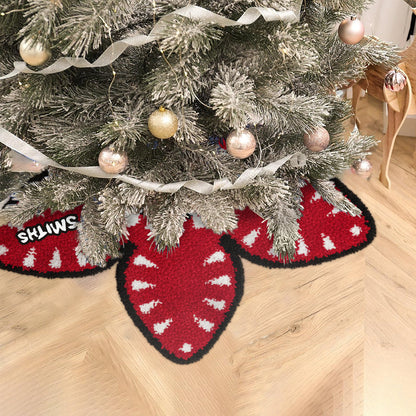 Red Flower Demon - Personalized Stranger Things Shaped Tree Skirt