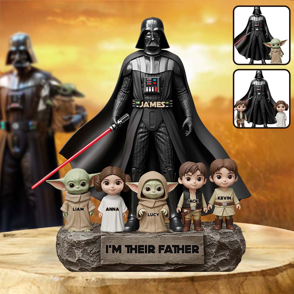 Best Dad In The Galaxy - Personalized The Force Custom Shaped Acrylic Plaque