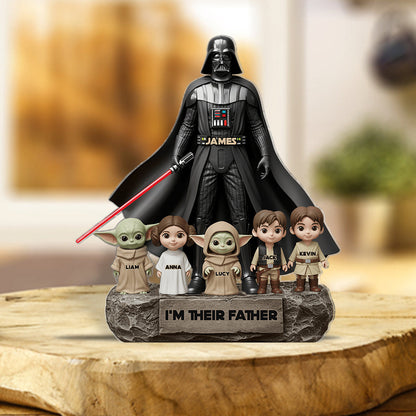 Best Dad In The Galaxy - Personalized The Force Custom Shaped Acrylic Plaque