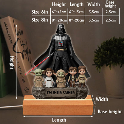 Best Dad In The Galaxy - Personalized The Force Custom Shaped Acrylic Plaque