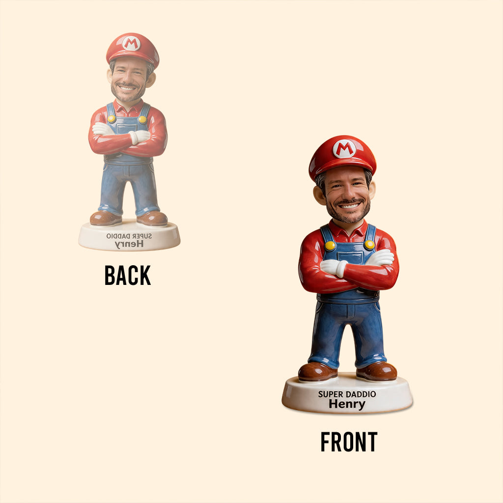 Super Daddio - Perfect Father's Day Gift - Personalized Super Plumber Custom Shaped Acrylic Plaque