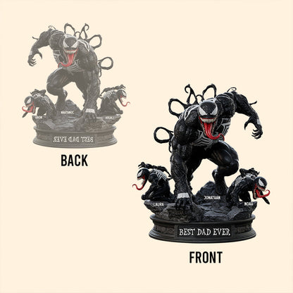 Best Dad Ever - Personalized Clown Prince of Crime Custom Shaped Acrylic Plaque