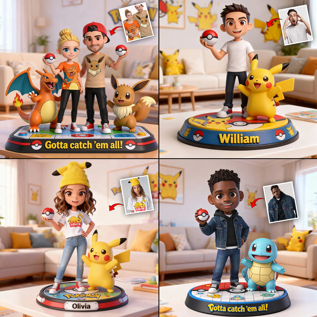 Gotta catch 'em all - Personalized Monster Trainer Custom Shaped Acrylic Plaque