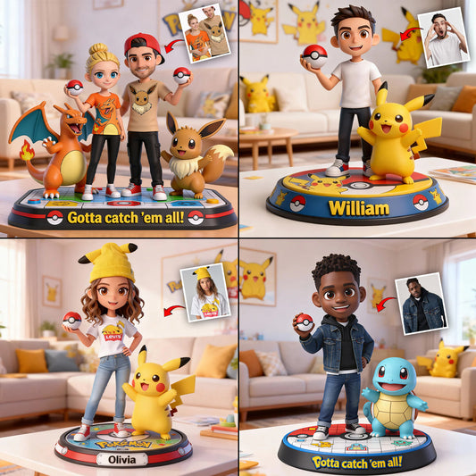 Gotta catch 'em all - Personalized Monster Trainer Custom Shaped Acrylic Plaque