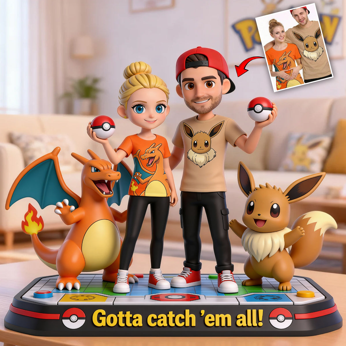 Gotta catch 'em all - Personalized Monster Trainer Custom Shaped Acrylic Plaque