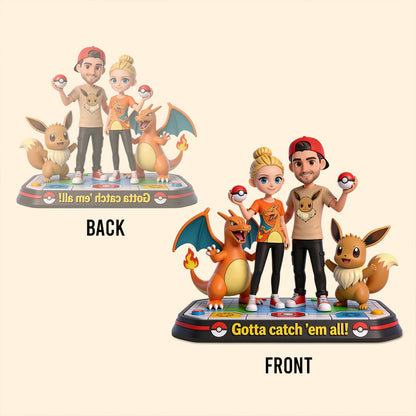 Gotta catch 'em all - Personalized Monster Trainer Custom Shaped Acrylic Plaque