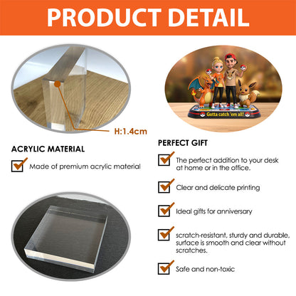 Gotta catch 'em all - Personalized Monster Trainer Custom Shaped Acrylic Plaque