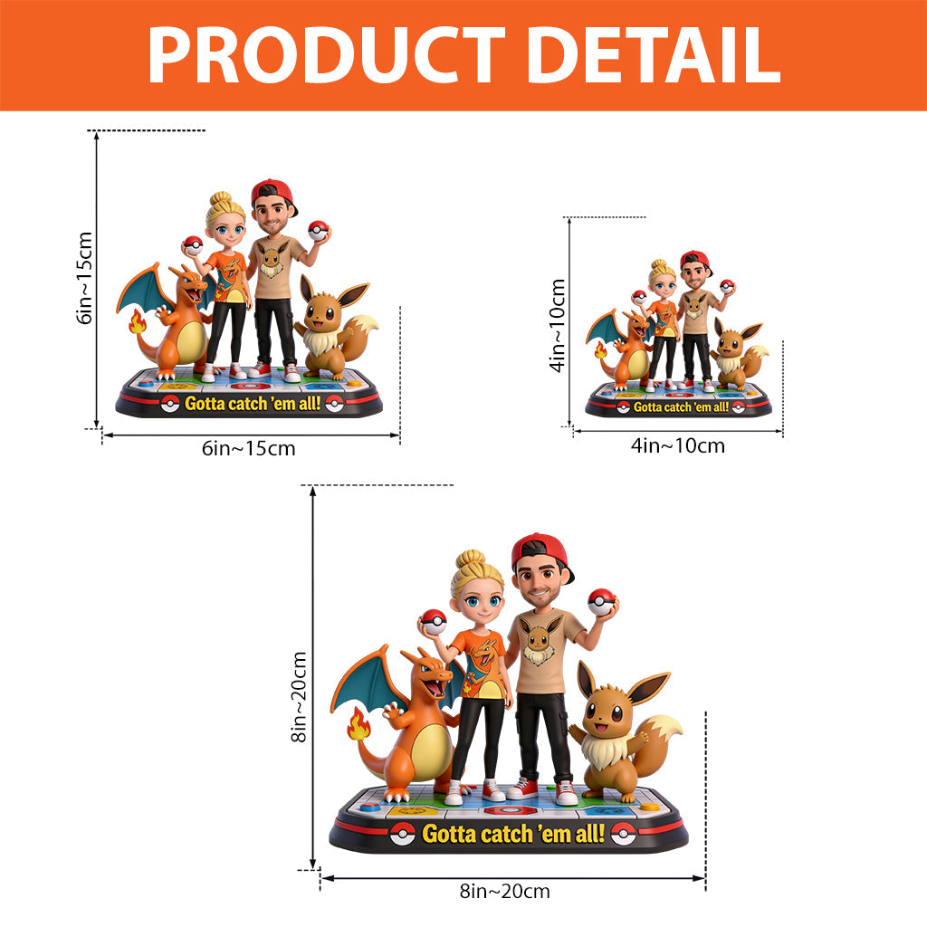 Gotta catch 'em all - Personalized Monster Trainer Custom Shaped Acrylic Plaque