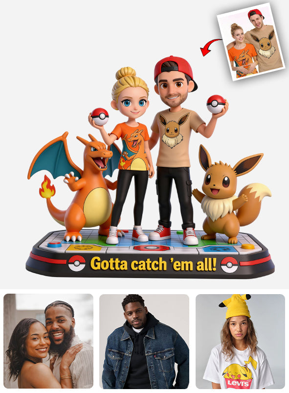 Gotta catch 'em all - Personalized Monster Trainer Custom Shaped Acrylic Plaque